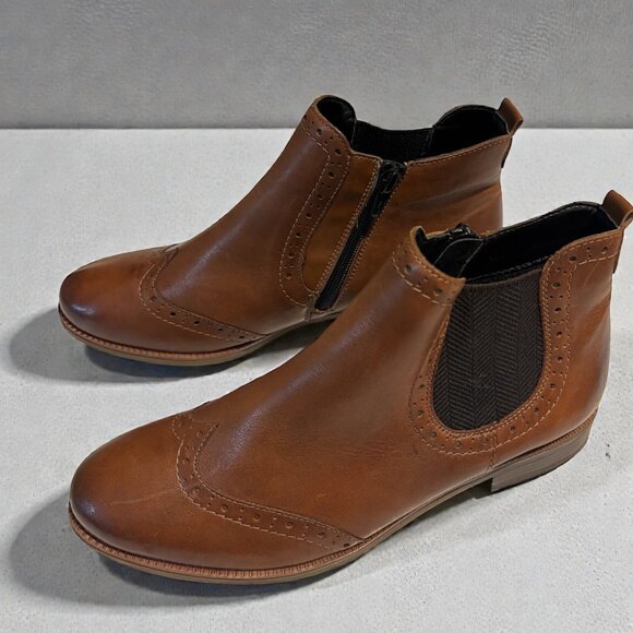 Remonte Chelsea Brogue Ankle Booties | EU 38 (US 7.5) NEW without box - Picture 2 of 5